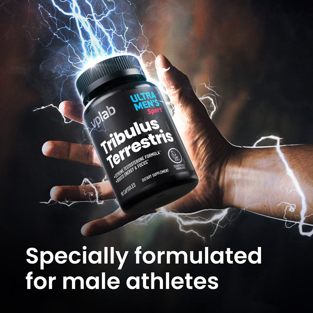 Vplab Tribulus Terrestris & Zinc Men'S Sports Supplement, Testosterone Support, 90 Capsules