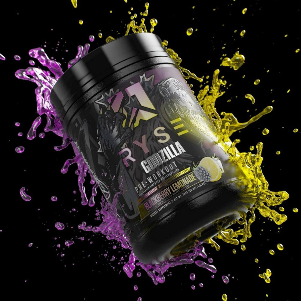 Noel Deyzel X Godzilla Pre Workout | Intense Pumps, Energy, & Focus | Citrulline & Beta Alanine | 400Mg Total Caffeine | 40 Servings (Blackberry Lemonade)