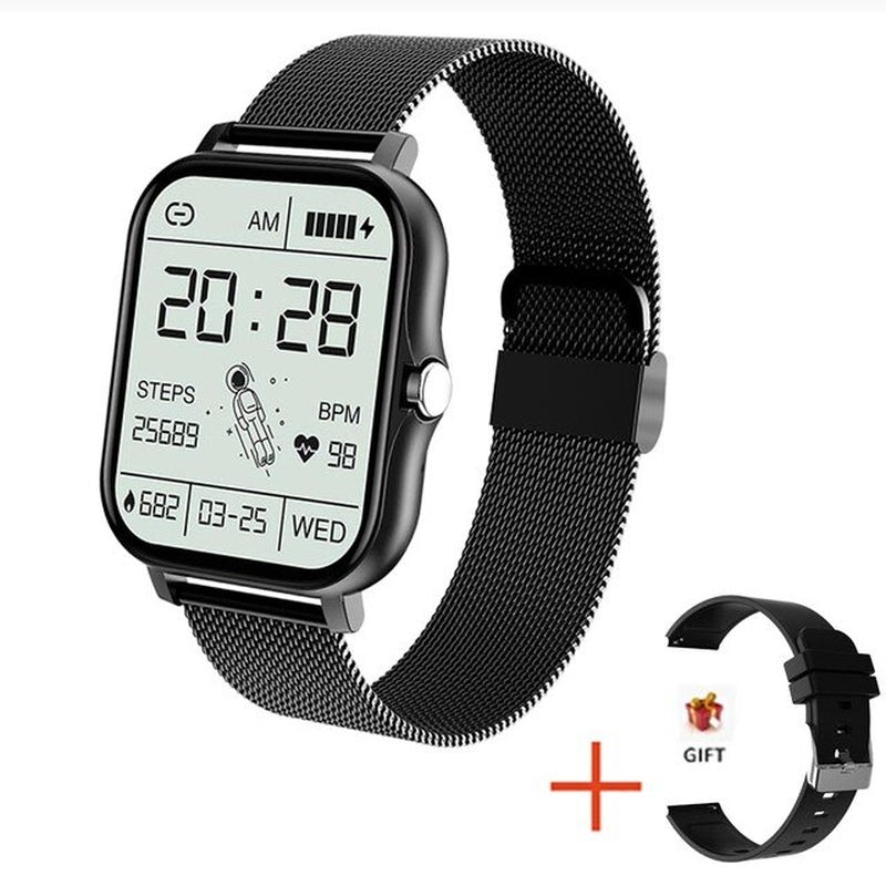 2022 New Women Smart Watch Men 1.69" Color Screen Full Touch Fitness Tracker Men Call Smart Clock Ladies for Android IOS+BOX