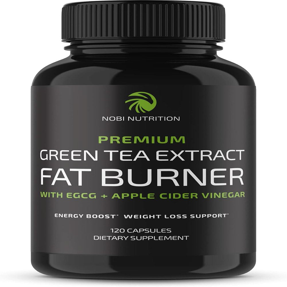 Green Tea Weight Loss Pills | Belly Fat Burner, Metabolism Booster, & Appetite Suppressant for Women & Men | Vegan, Gluten-Free Supplement | 120 Capsules