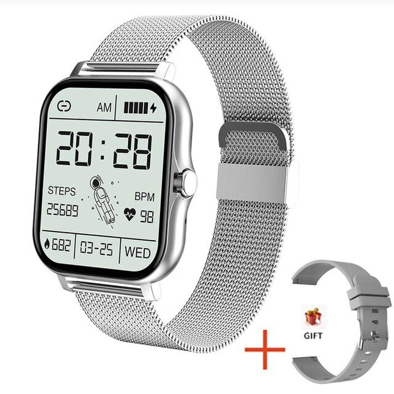 2022 New Women Smart Watch Men 1.69" Color Screen Full Touch Fitness Tracker Men Call Smart Clock Ladies for Android IOS+BOX