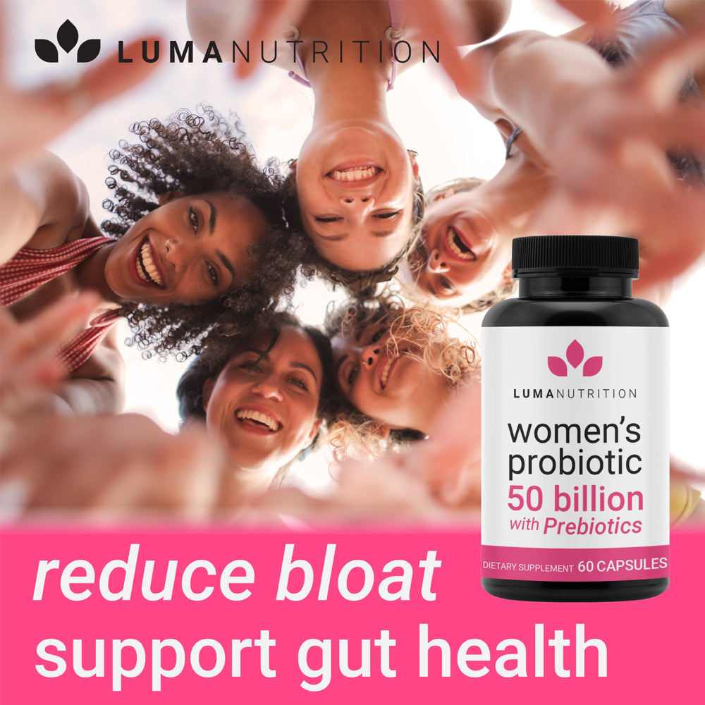 Probiotics for Women with Prebiotics - 50 Billion CFU - Formulated for Digestive, Immune & Feminine Support - 60 Capsules