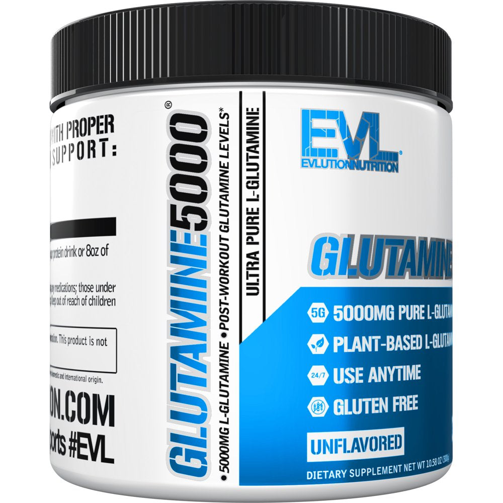 Ultra Pure L-Glutamine Powder - Gut Health & Post Workout Recovery Supplement 5000Mg -  Glutamine 5G Essential Amino Acids for Men and Women