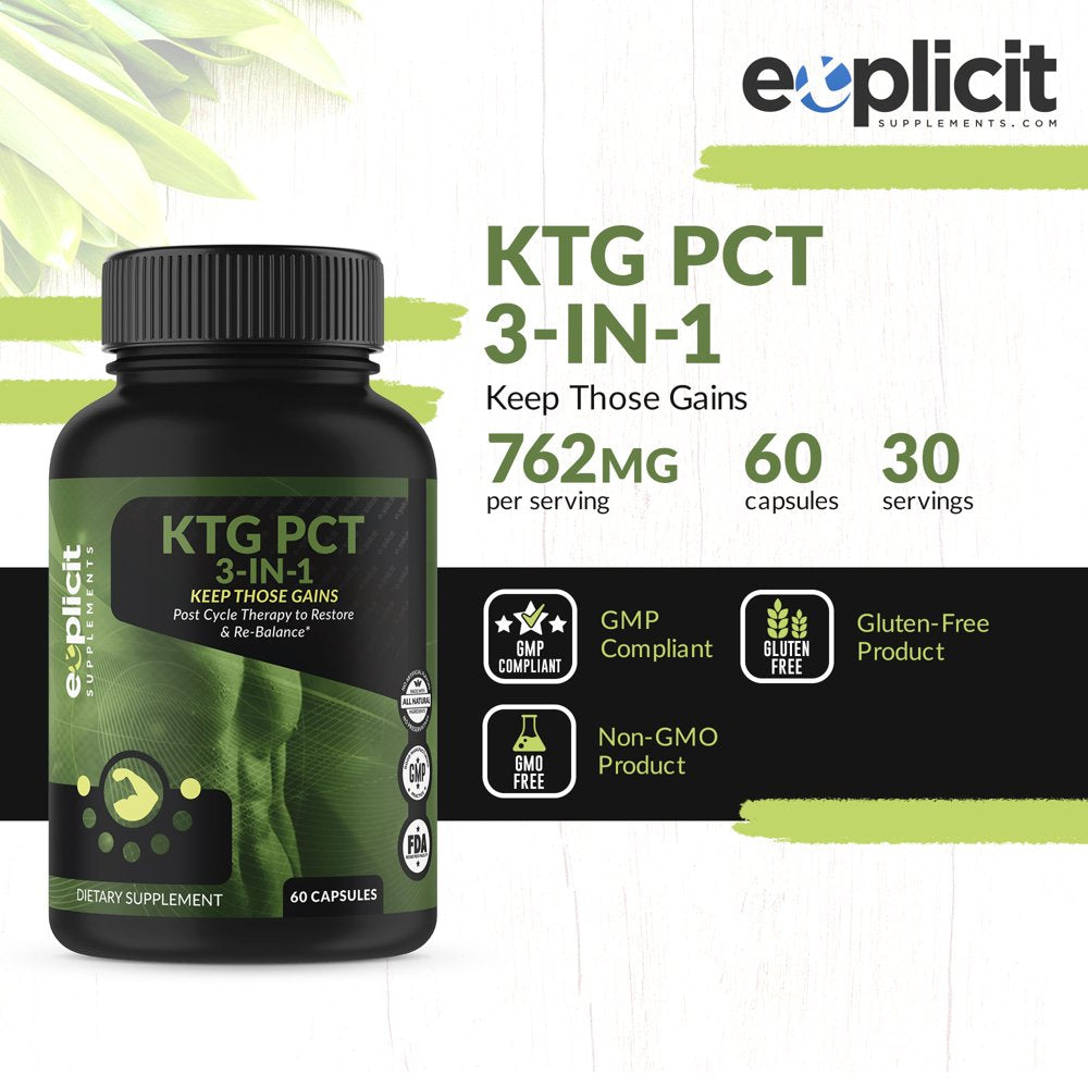 Keep Those Gains PCT 3-In-1 - Post Cycle Therapy - 60 Capsules