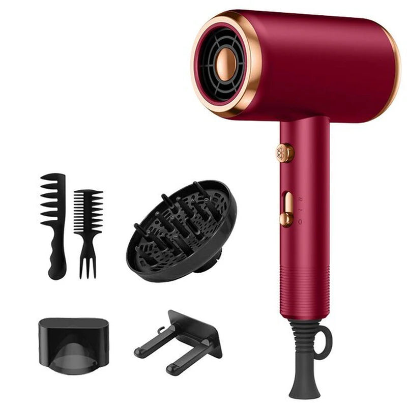 Hair Dryer with Diffuser Blow Dryer Comb Brush 1800W Ionic Hair Dryers with Diffuserconstant Temperature Hair Care without Dama