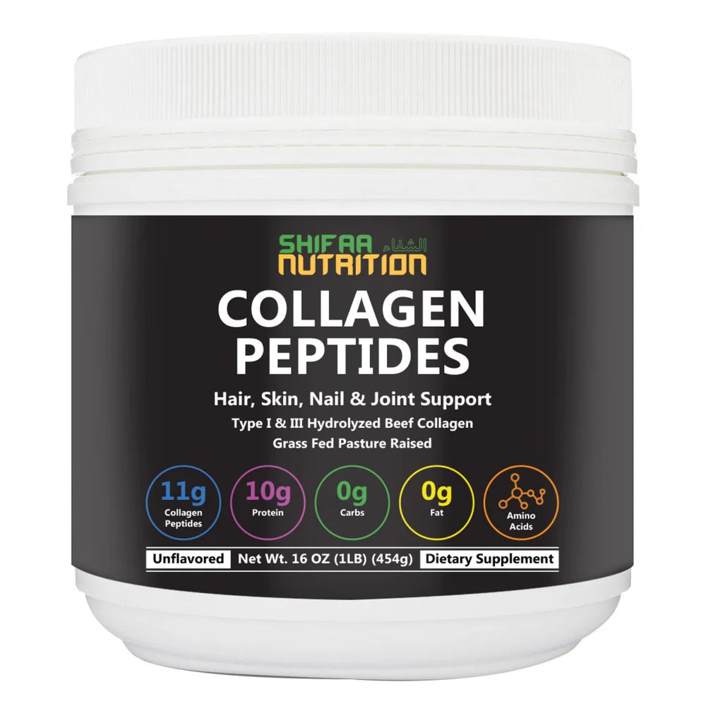 Halal & Grass-Fed Hydrolyzed Collagen Peptides Protein Powder