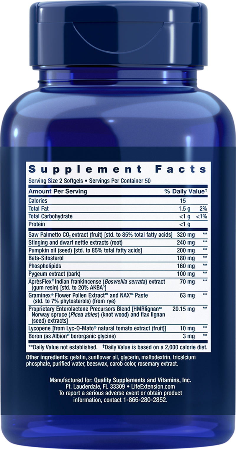 Ultra Prostate Formula, 100 Softgels - Natural Prostate Supplement for Men - New Blue Bottle