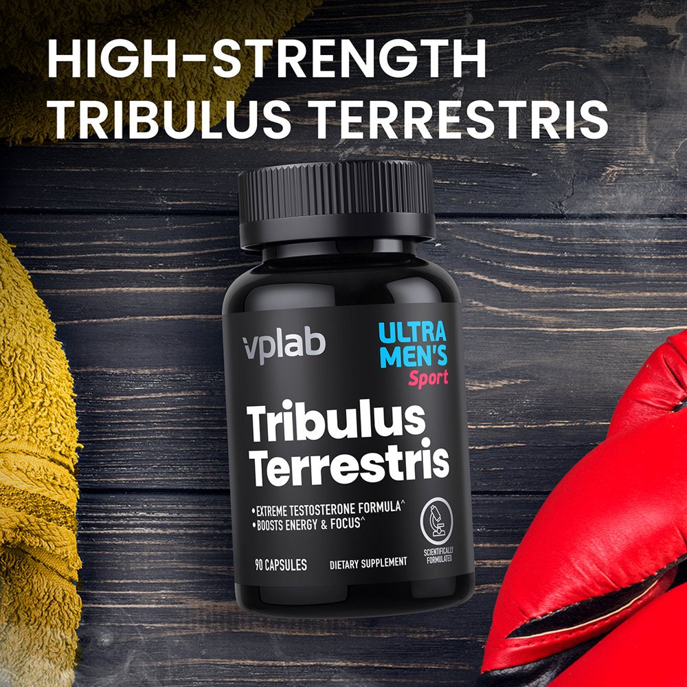 Vplab Tribulus Terrestris & Zinc Men'S Sports Supplement, Testosterone Support, 90 Capsules