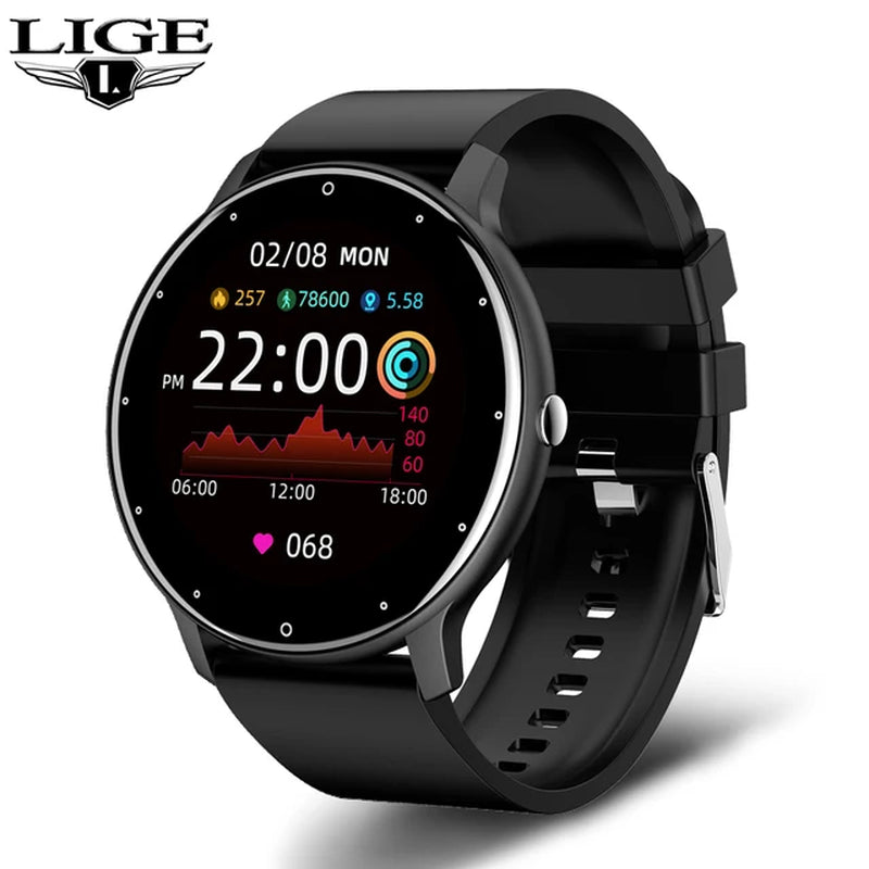 2021 New Women Smart Watch Men Real-Time Activity Tracker Heart Rate Monitor Sports Ladies Smart Watch Men for Android IOS