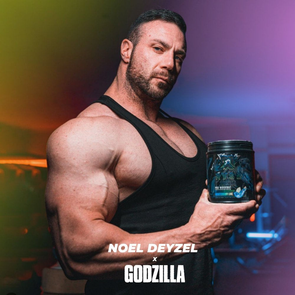 Noel Deyzel X Godzilla Pre Workout | Intense Pumps, Energy, & Focus | Citrulline & Beta Alanine | 400Mg Total Caffeine | 40 Servings (Blackberry Lemonade)