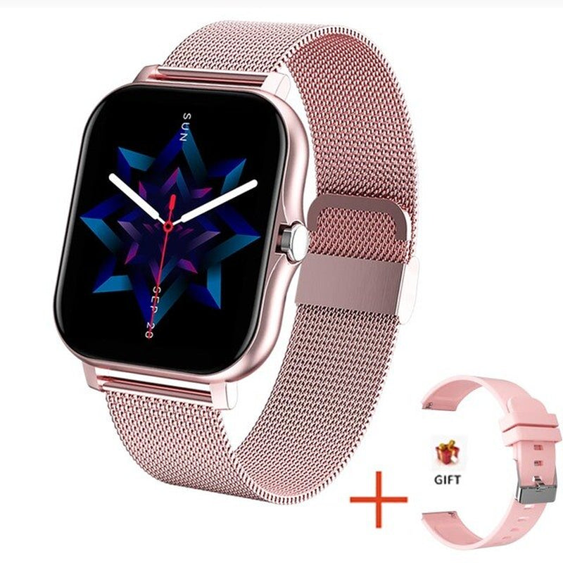 2022 New Women Smart Watch Men 1.69" Color Screen Full Touch Fitness Tracker Men Call Smart Clock Ladies for Android IOS+BOX