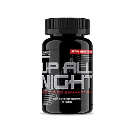 up All Night Natural Male Enhancer and Testosterone Booster for Men - Prime Mens Health Supplement - Maximize Strength, Stamina, Endurance and Metabolism - 28 Tablets