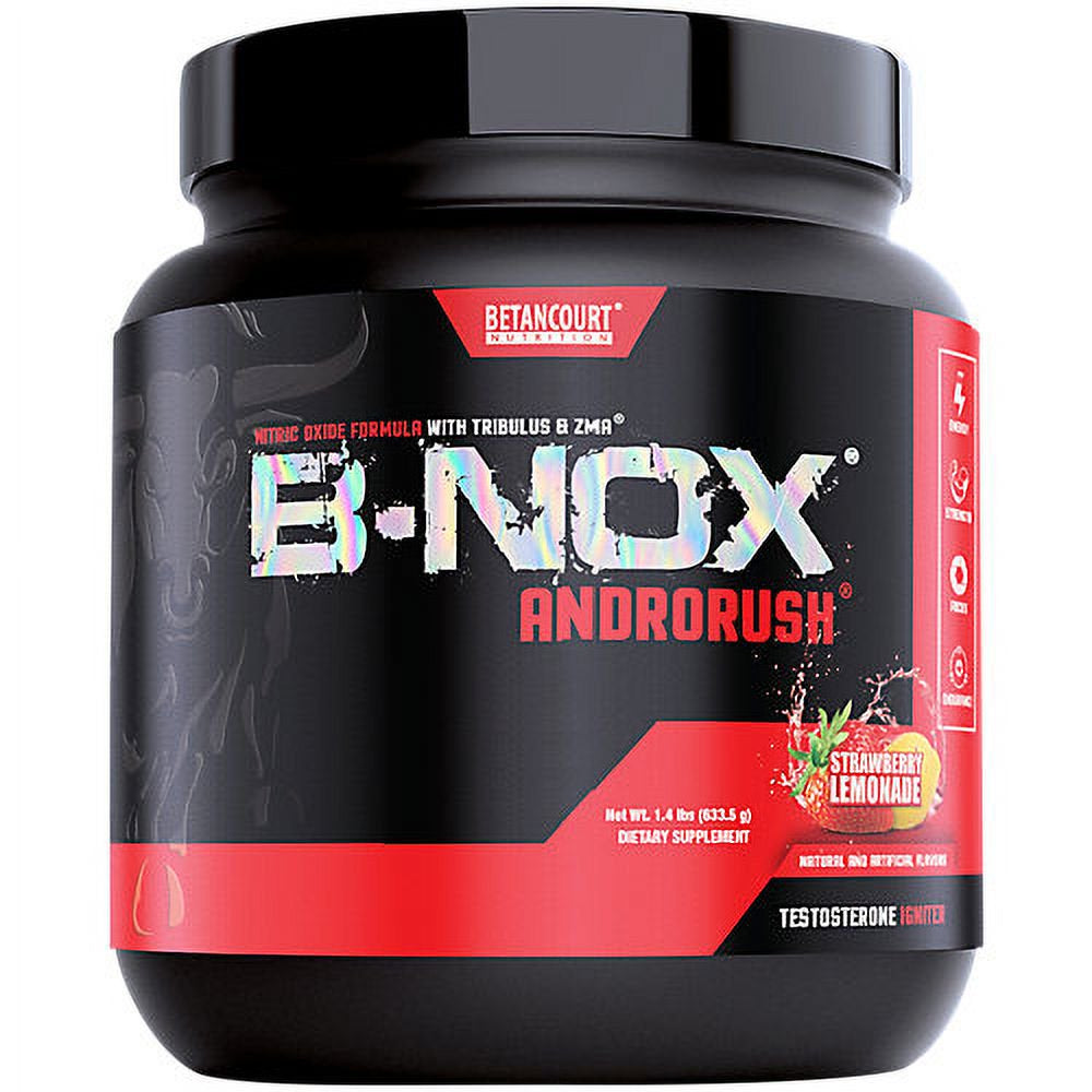 B-Nox Androrush, Preworkout and Testosterone Enhancer Strawberry Lemonade  35 Servings