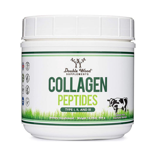 Hydrolyzed Collagen Peptides Protein Powder - Keto - 16.08Oz - Multi Type 1, 2, and 3 (Grass Fed Bovine Source)(Colageno Hidrolizado) for Women and Men, Unflavored - No Clump with Scoop