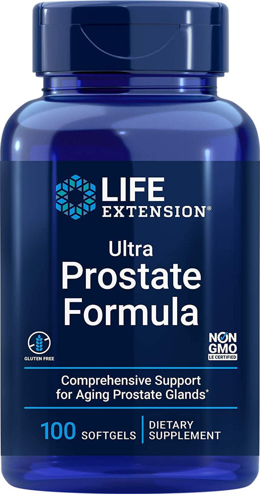 Ultra Prostate Formula, 100 Softgels - Natural Prostate Supplement for Men - New Blue Bottle