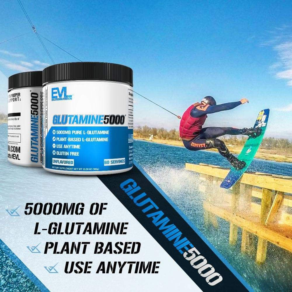 Ultra Pure L-Glutamine Powder - Gut Health & Post Workout Recovery Supplement 5000Mg -  Glutamine 5G Essential Amino Acids for Men and Women