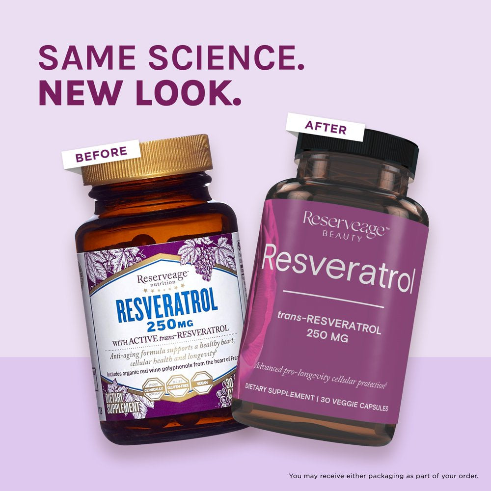 Resveratrol, 250 Mg, 30 Veggie Capsules,