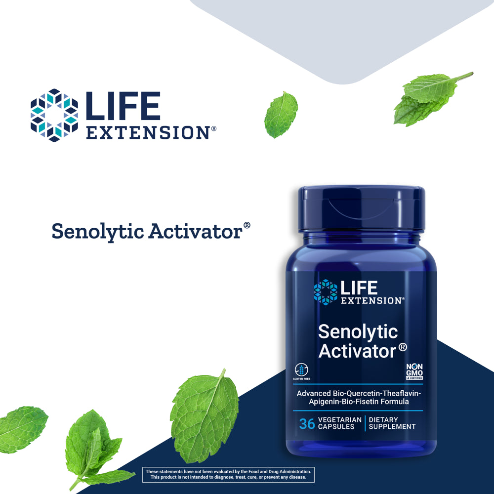 Senolytic Activator® - for Immune Support, Anti-Aging & Longevity - Gluten-Free, Non-Gmo - 36 Vegetarian Capsules