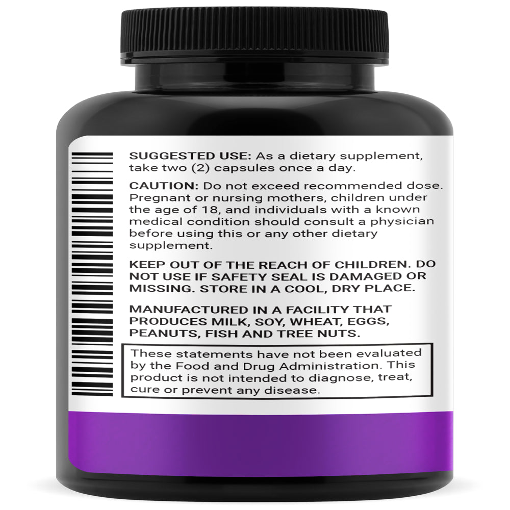 High Purity Resveratrol Capsules - 98% Trans-Resveratrol - Resveratrol Supplement - Antioxidant -