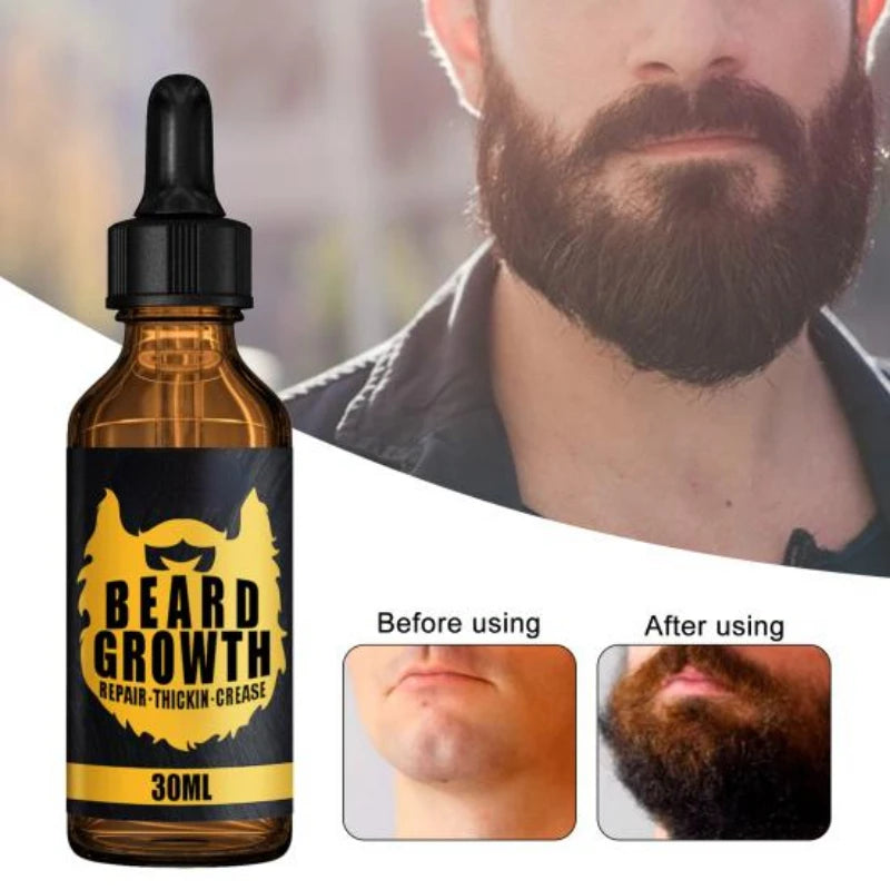 Fast Absorption Beard Essence Oil Moustache Hair Growth Rosemary Oil Professional for Hairloss Hair