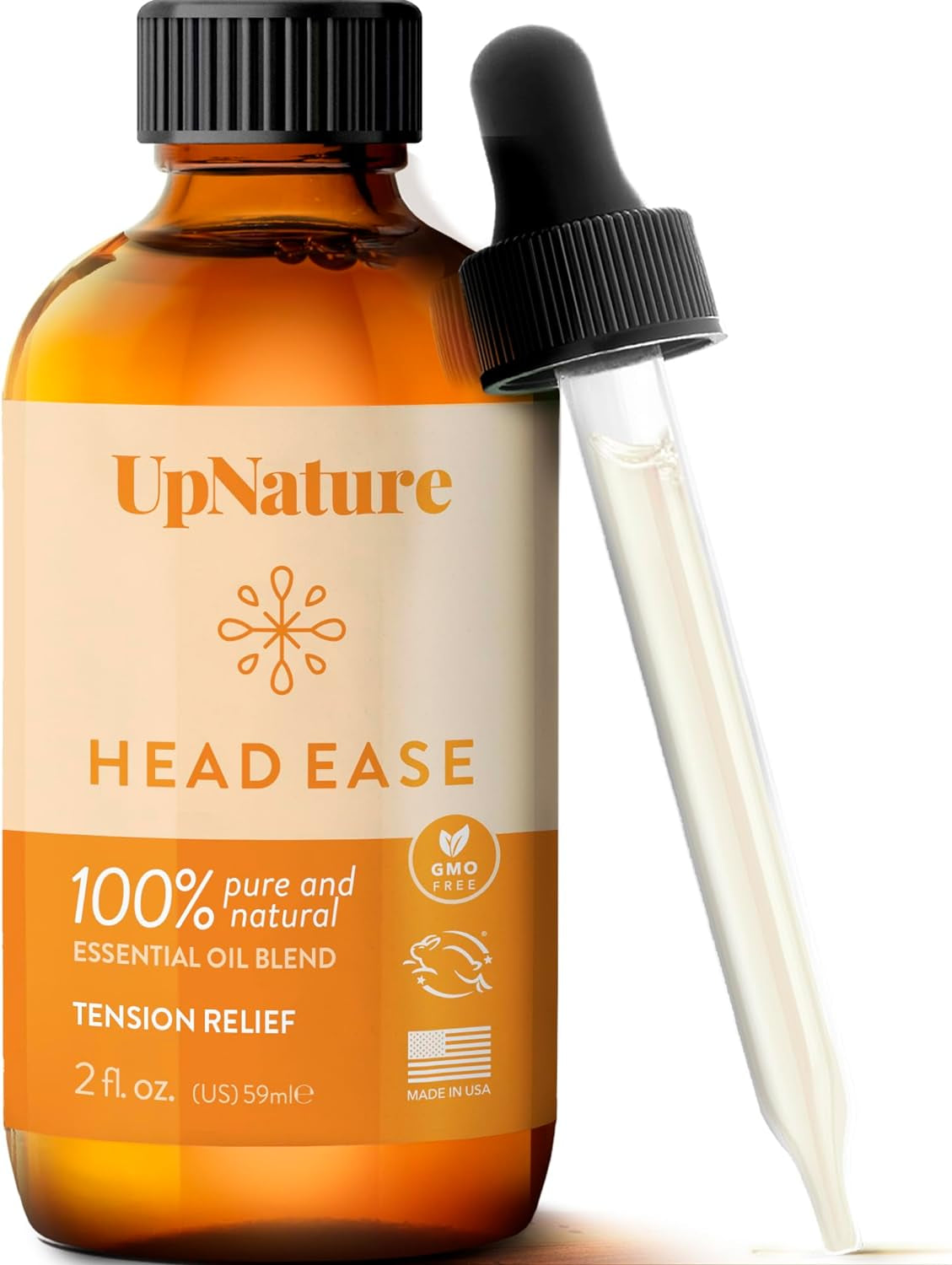 Head Ease Essential Oil Blend - 2Oz – Natural Head Tension Relief with Peppermint Oil, Rosemary Oil & Frankincense Oil Therapeutic Grade – Relaxing Aromatherapy Essential Oil