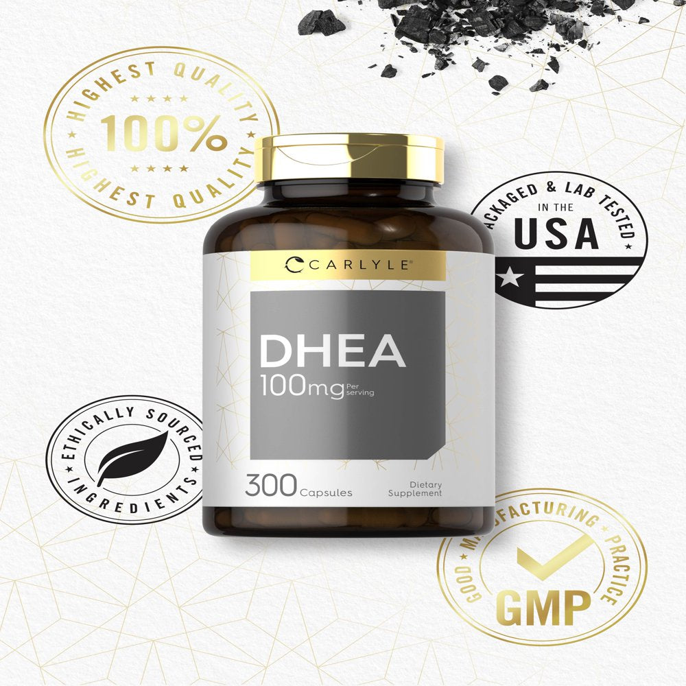 DHEA 100Mg Supplement | 300 Capsules | by