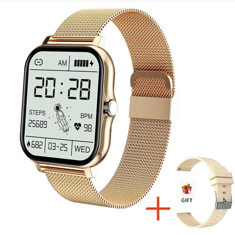 2022 New Women Smart Watch Men 1.69" Color Screen Full Touch Fitness Tracker Men Call Smart Clock Ladies for Android IOS+BOX