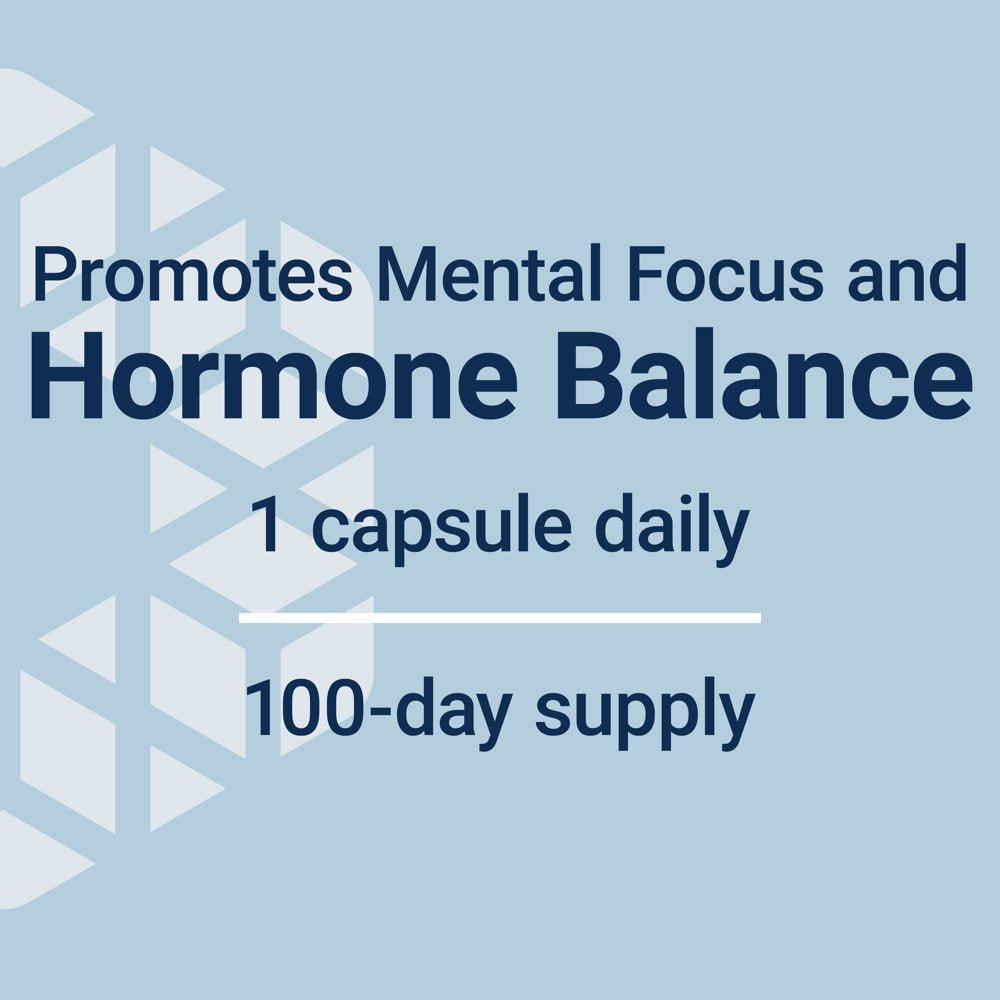 Pregnenolone - Hormone Balance Supplement for Healthy Hormone Levels, 100 Mg - Hormone Balance, Memory, Focus, Cognitive Health - Gluten-Free, Non-Gmo, 100 Capsules