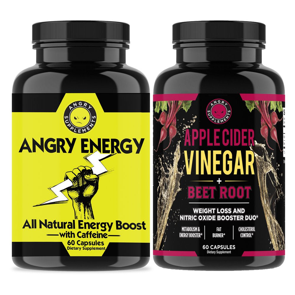 Angry Energy All-Natural Energy & Apple Cider Vinegar Beet Nitric Oxide Booster